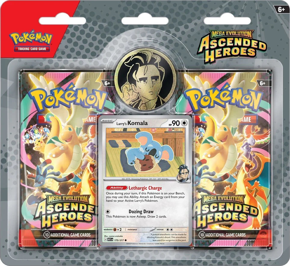 ポケモンカードAscended Heroes 2 パック Ascended Heroes Enhanced 2-Pack Blister - Pokémon TCG – HAANDPLUK