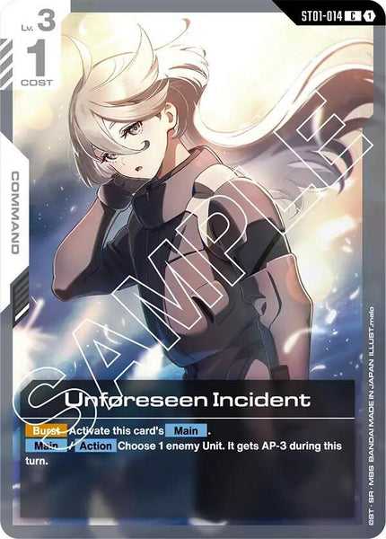 ST01-014 - Unforeseen Incident - Heroic Beginnings - Gundam Card Game