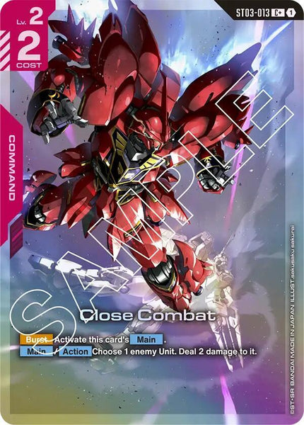 ST03-013 (C+) - Close Combat - Zeon’s Rush - Gundam Card Game