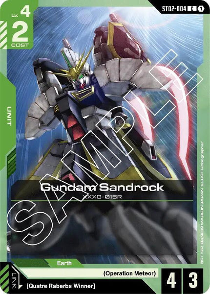 ST02-004 - Gundam Sandrock - Wings of Advance - Gundam Card Game