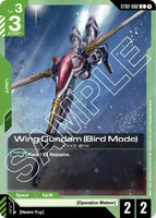ST02-002 - Wing Gundam (Bird Mode) - Wings of Advance - Gundam Card Game