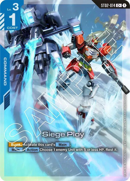 ST02-014 (C+) - Siege Ploy - Wings of Advance - Gundam Card Game