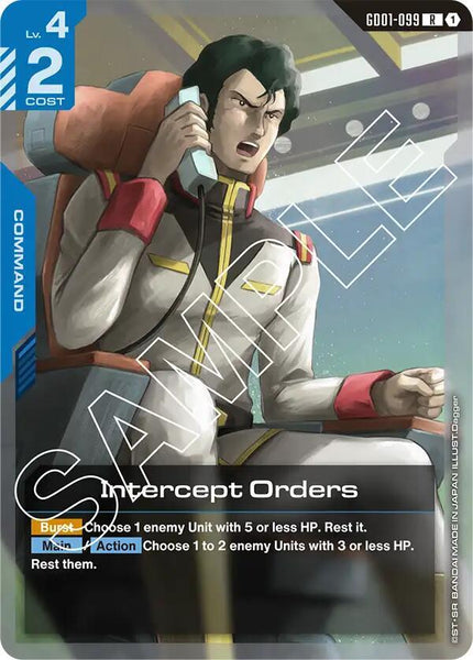 GD01-099 - Intercept Orders - Newtype Rising - Gundam Card Game