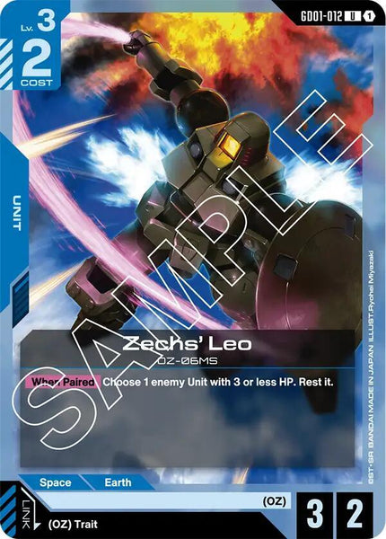 GD01-012 - Zechs' Leo - Newtype Rising - Gundam Card Game