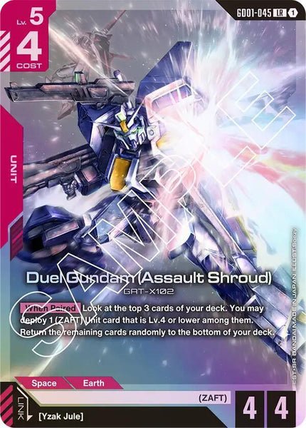 GD01-045 (LR) - Duel Gundam (Assault Shroud) - Newtype Rising - Gundam Card Game
