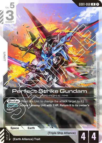 GD01-068 - Perfect Strike Gundam - Newtype Rising - Gundam Card Game