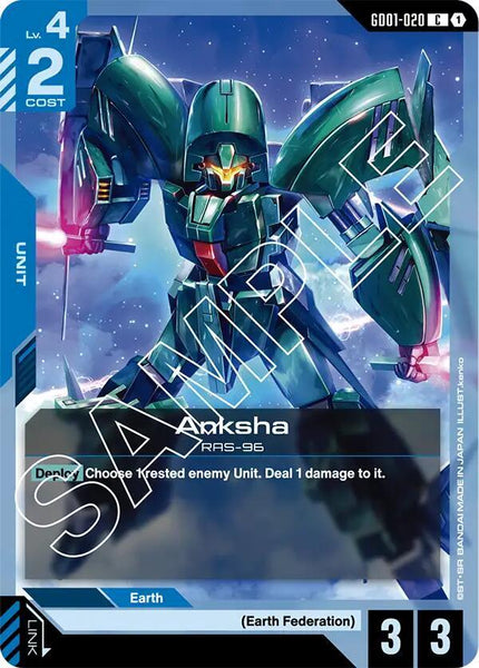GD01-020 - Anksha - Newtype Rising - Gundam Card Game