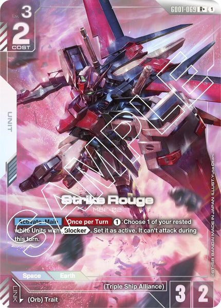 GD01-069 (R+ / Alt Art) - Strike Rouge - Newtype Rising - Gundam Card Game