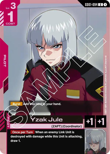 GD01-094- Yzak Jule - Newtype Rising - Gundam Card Game