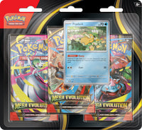 Pokémon TCG: Mega Evolution: Base Set 3 Pack Blister FORDUDBESTILLING ikke åben endnu