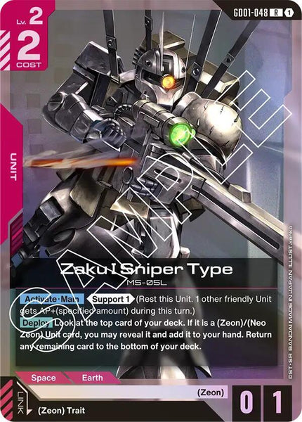 GD01-048 - Zaku I Sniper Type - Newtype Rising - Gundam Card Game