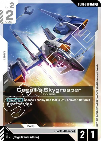 GD01-080 - Cagalli’s Skygrasper - Newtype Rising - Gundam Card Game