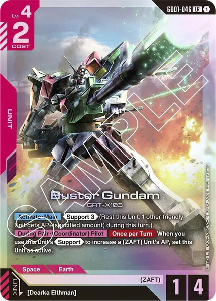 GD01-046 (LR) - Buster Gundam - Newtype Rising - Gundam Card Game