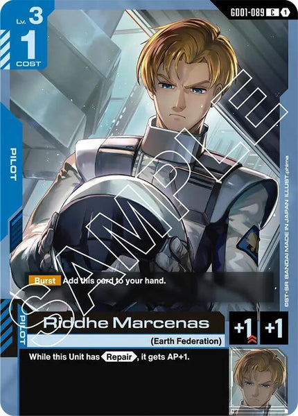 GD01-089- Riddhe Marcenas - Newtype Rising - Gundam Card Game