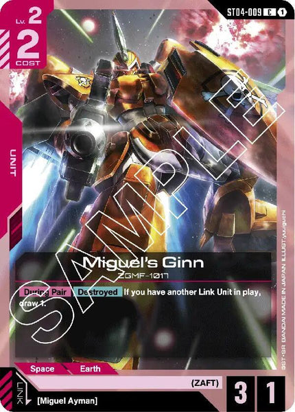 ST04-009 - Miguel’s Ginn - Seed Strike - Gundam Card Game