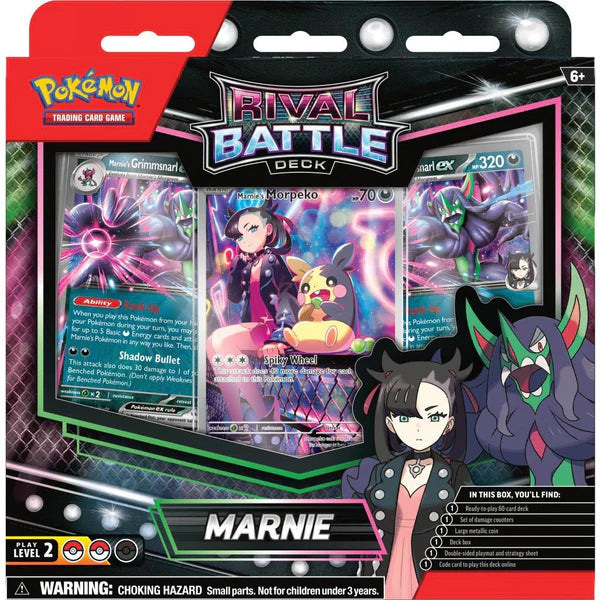 Pokemon Rival Battle Deck: Marnie (Marnie's Morpeko & Marnie's Grimmsnarl ex) NYHED