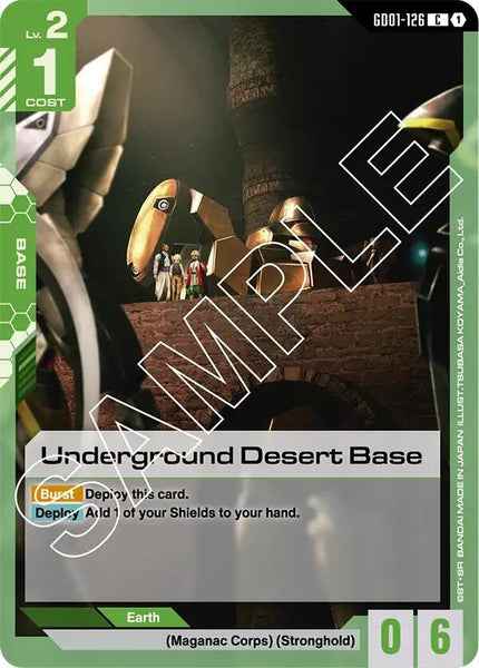 GD01-126 - Underground Desert Base - Newtype Rising - Gundam Card Game