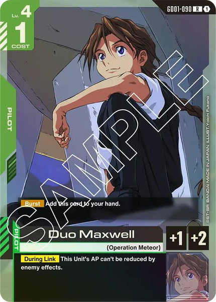 GD01-090 - Duo Maxwell - Newtype Rising - Gundam Card Game