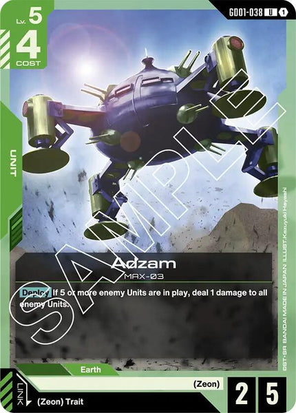 GD01-038 - Adzam - Newtype Rising - Gundam Card Game