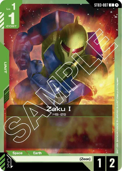 ST03-007 - Zaku I - Zeon’s Rush - Gundam Card Game