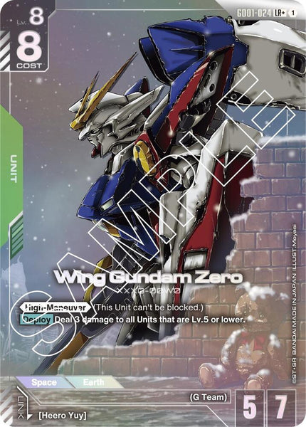 GD01-024 (LR+ / Alt Art) - Wing Gundam Zero - Newtype Rising - Gundam Card Game
