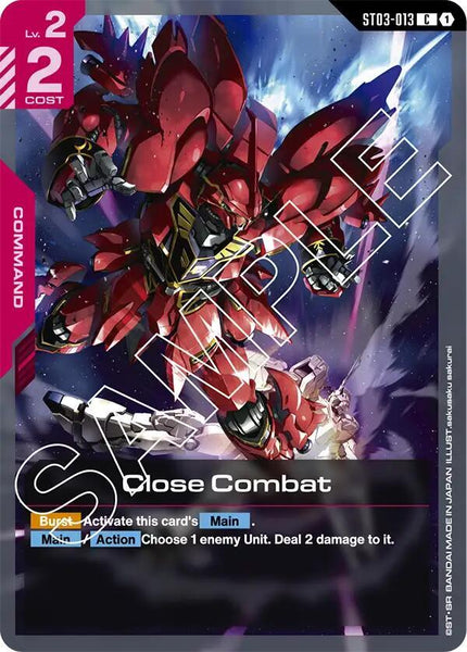 ST03-013 - Close Combat - Zeon’s Rush - Gundam Card Game