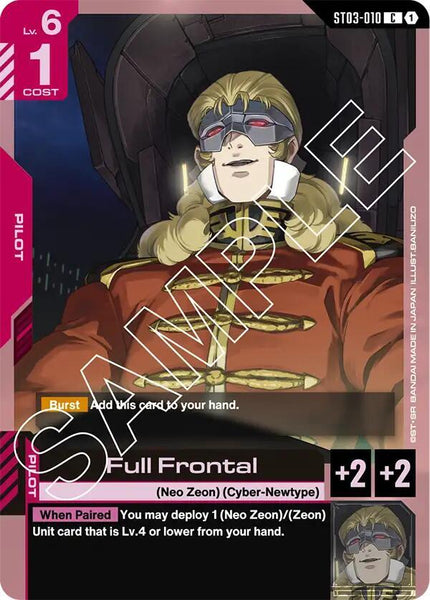 ST03-010 - Full Frontal - Zeon’s Rush - Gundam Card Game