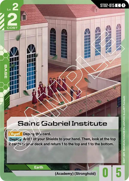 ST02-015 - Saint Gabriel Institute - Wings of Advance - Gundam Card Game