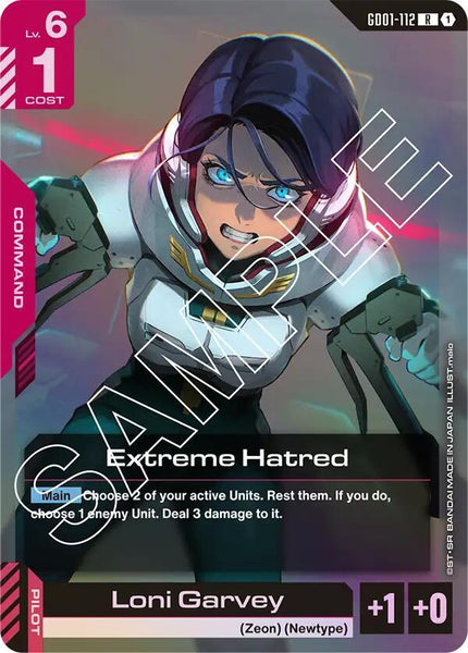 GD01-112 - Extreme Hatred - Newtype Rising - Gundam Card Game