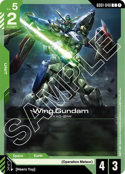 GD01-040 - Wing Gundam - Newtype Rising - Gundam Card Game