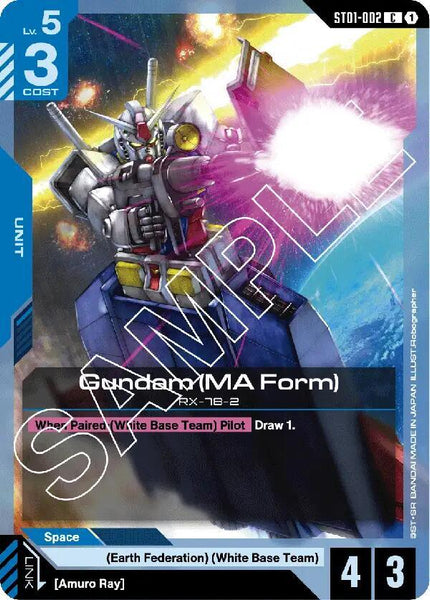 ST01-002 - Gundam (MA Form) - Heroic Beginnings - Gundam Card Game