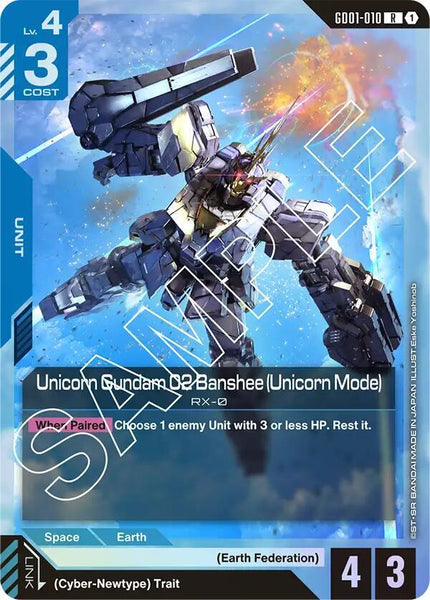 GD01-010 - Unicorn Gundam 02 Banshee (Unicorn Mode) - Newtype Rising - Gundam Card Game