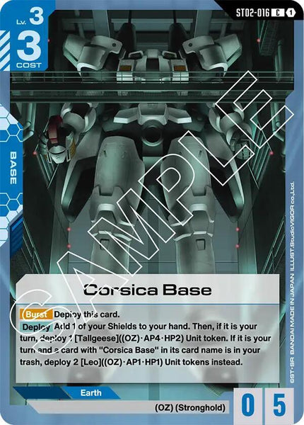 ST02-016 - Corsica Base - Wings of Advance - Gundam Card Game