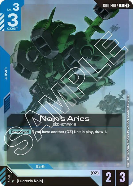 GD01-007 - Noin's Aries - Newtype Rising - Gundam Card Game