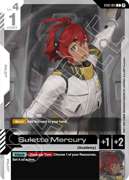 ST01-011 - Suletta Mercury - Heroic Beginnings - Gundam Card Game