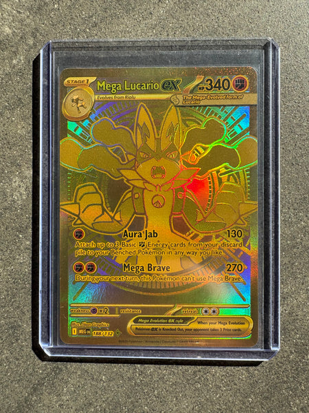 Mega Lucario ex (188/132) - Mega Evolution - Pokémon TCG