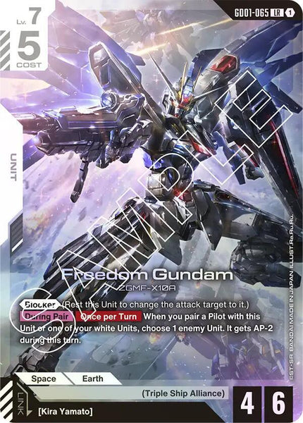 GD01-065 (LR) - Freedom Gundam - Newtype Rising - Gundam Card Game