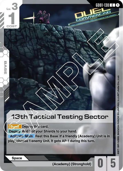 GD01-130 - 13th Tactical Testing Sector - Newtype Rising - Gundam Card Game