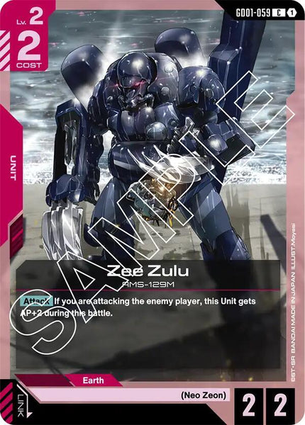 GD01-059 - Zee Zulu - Newtype Rising - Gundam Card Game