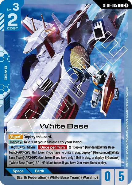 ST01-015 - White Base - Heroic Beginnings - Gundam Card Game