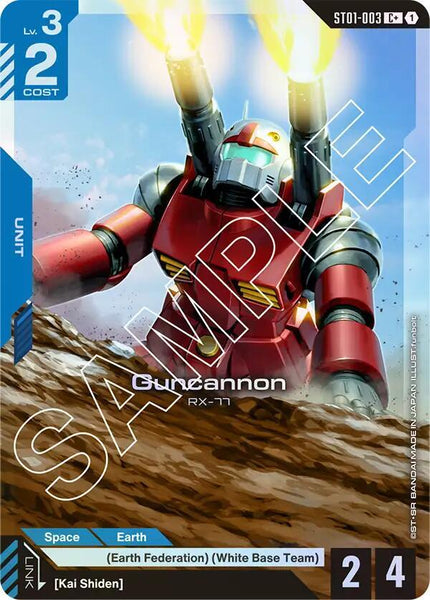 ST01-003 (C+) - Guncannon - Heroic Beginnings - Gundam Card Game