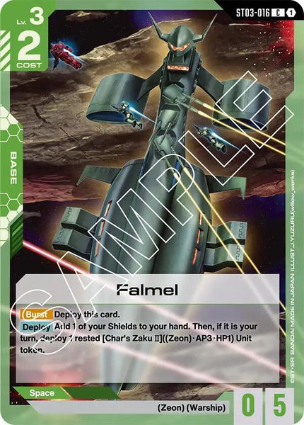 ST03-016 - Falmel - Zeon’s Rush - Gundam Card Game