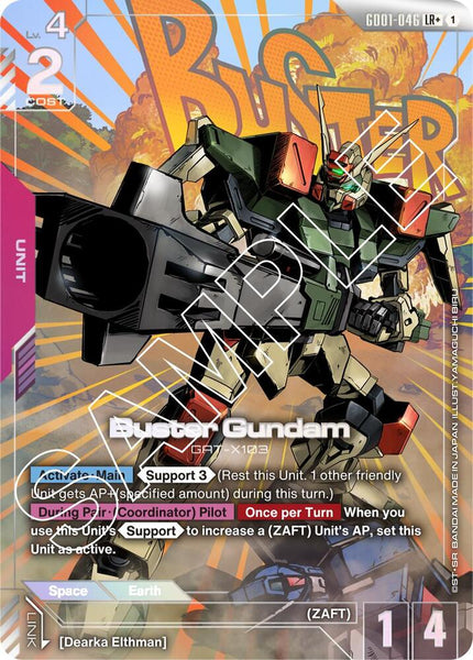 GD01-046 (LR+ / Alt Art) - Buster Gundam - Newtype Rising - Gundam Card Game