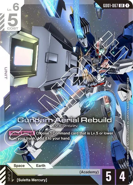 GD01-067 (LR) - Gundam Aerial Rebuild - Newtype Rising - Gundam Card Game