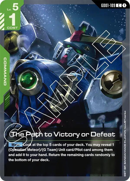 GD01-109 - The Path to Victory or Defeat - Newtype Rising - Gundam Card Game