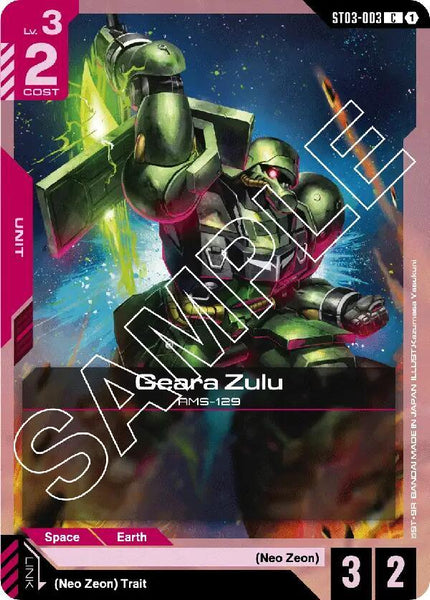 ST03-003 - Geara Zulu - Zeon’s Rush - Gundam Card Game