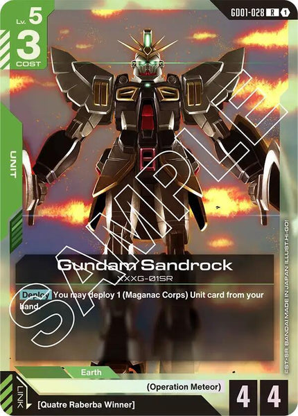 GD01-028 - Gundam Sandrock - Newtype Rising - Gundam Card Game