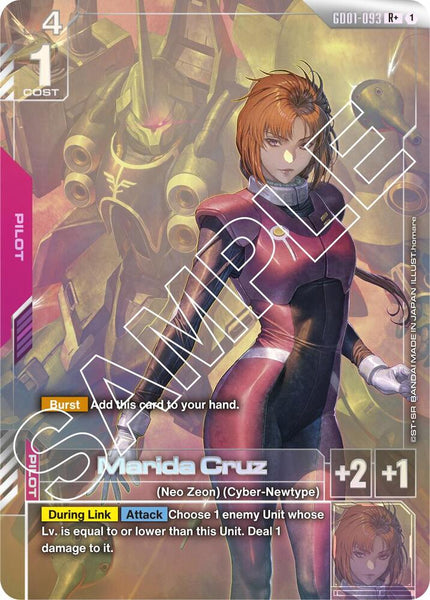 GD01-093 (R+ / Alt Art) - Marida Cruz - Newtype Rising - Gundam Card Game