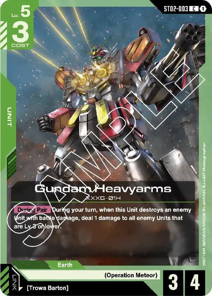 ST02-003 - Gundam Heavyarms - Wings of Advance - Gundam Card Game