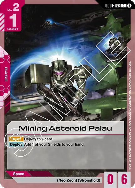 GD01-128 - Mining Asteroid Palau - Newtype Rising - Gundam Card Game